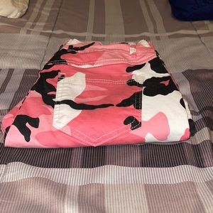 Pink camo pants